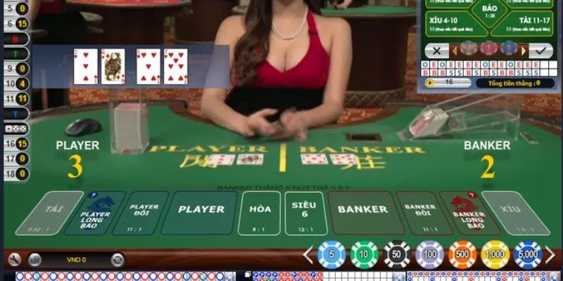 Dealer quyến rũ trên live casino QQ88