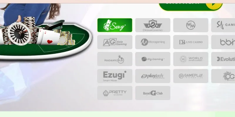 Những sảnh live casino sang trọng trên QQ88